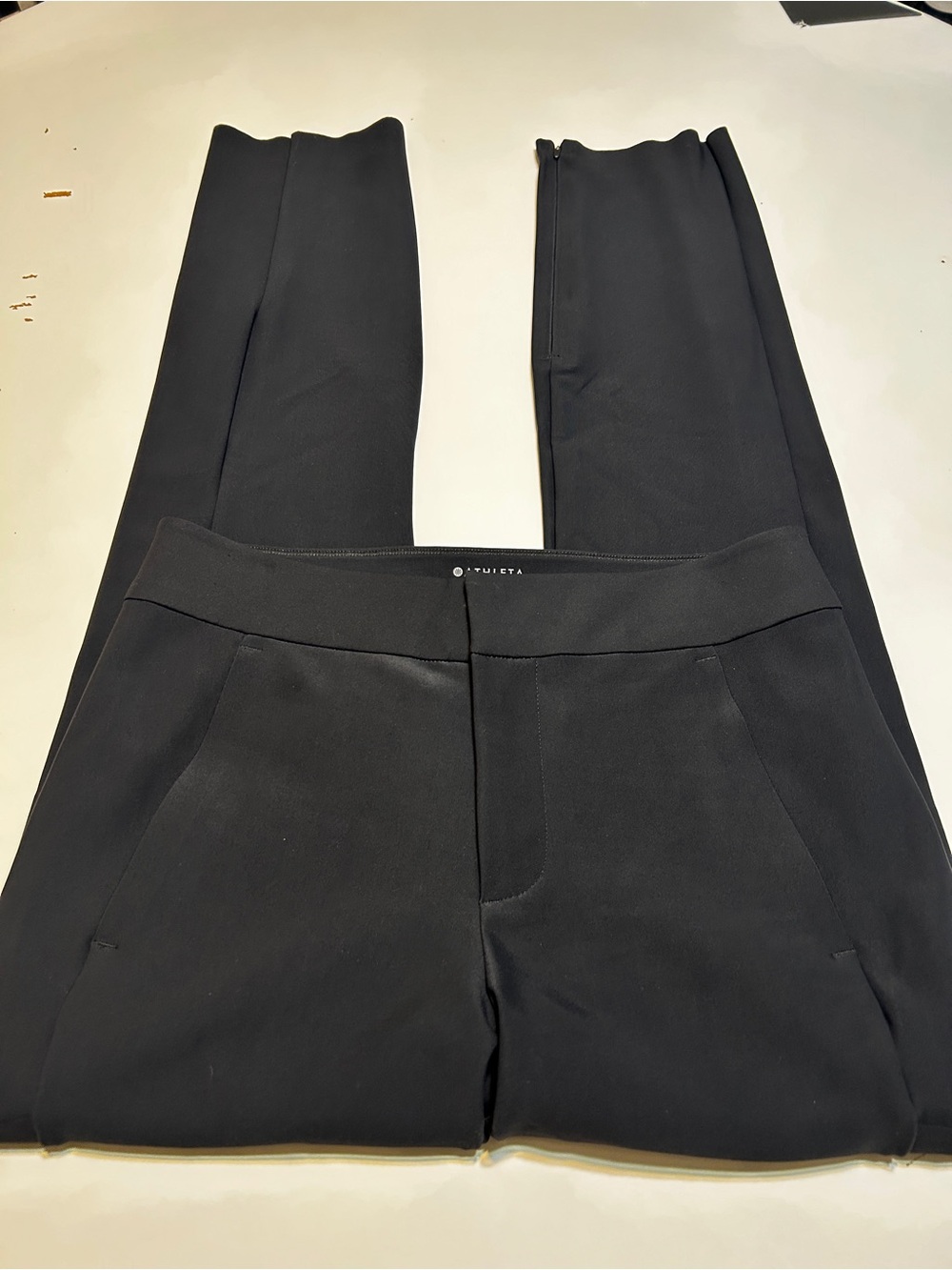 Athleta Stella Mid Rise Trouser Pant Black Sz.4